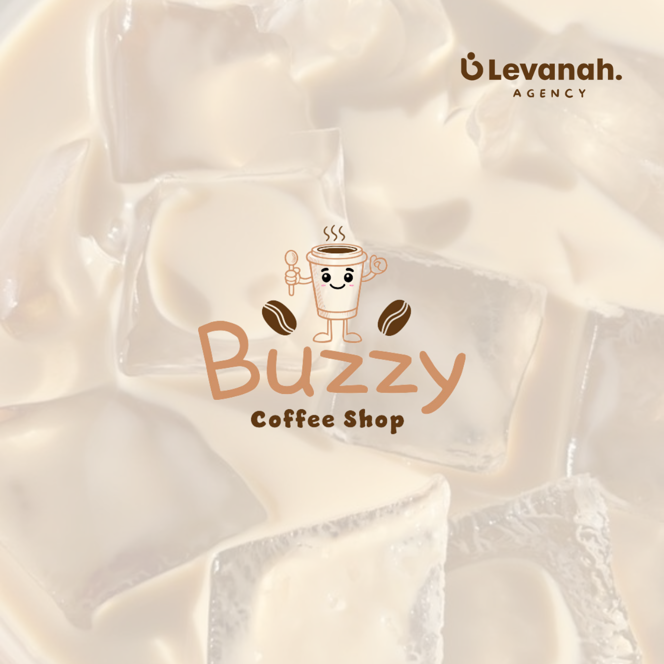Buzzy, Logo réalisé pour un coffee shop.