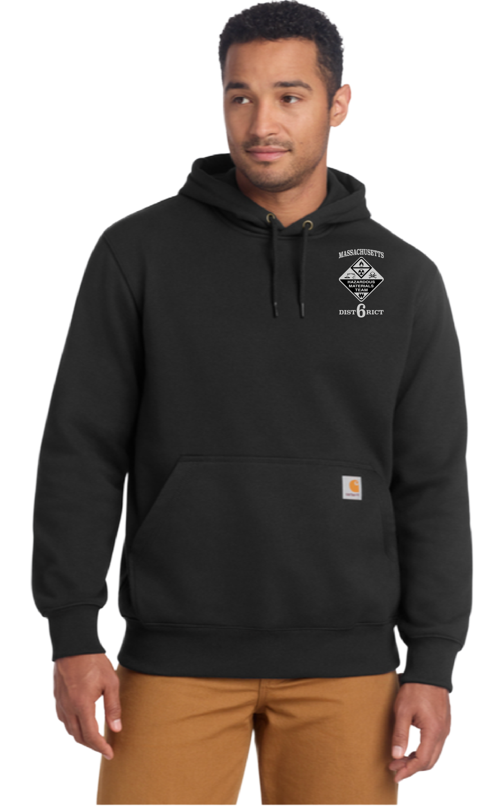 Embroidered HazMat Carhartt Hoodie (L Chest Only)