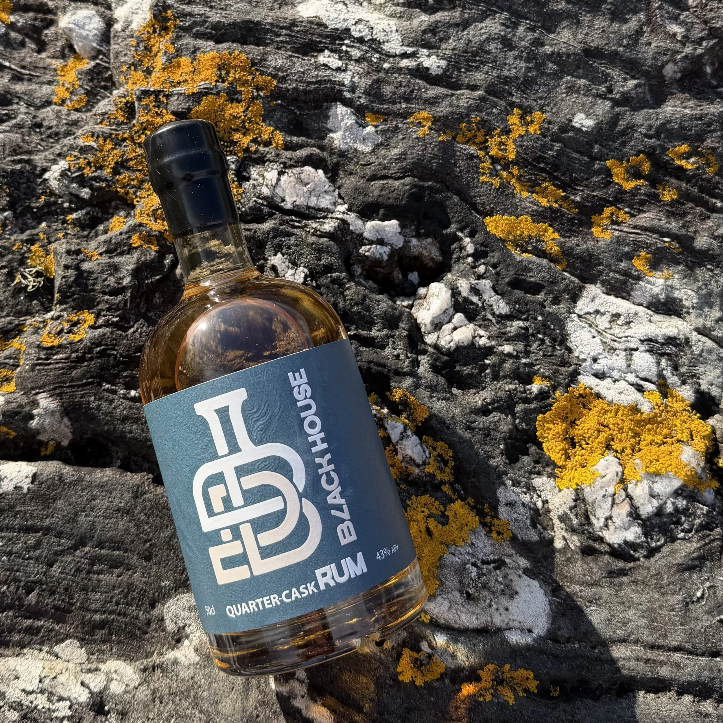 Blackhouse Rum, BH monogram logo, Off Grid distillery, Glenuig, Moidart, Craft rum, Scottish Rum, Craft Spirit, Small batch Rum