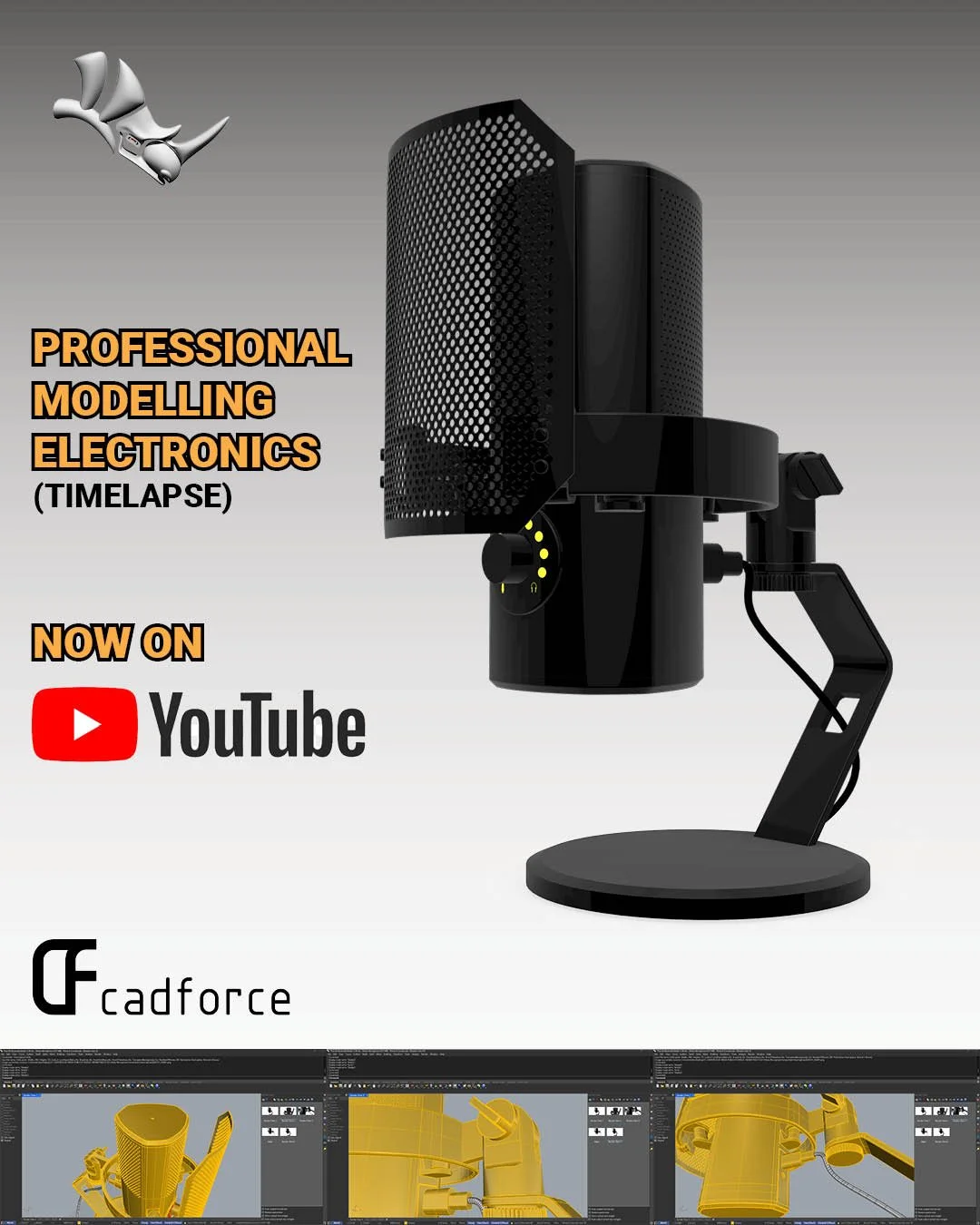 Timelapse video of professional modelling of Electronics just dropped on Youtube! 

Link below -
https://youtu.be/zH1eG5aH8jQ?si=nilubv7ckyIq4e76

Cadforce offers tailored courses in Rhino 3D, Grasshopper, and Revit, for all levels of experience for 