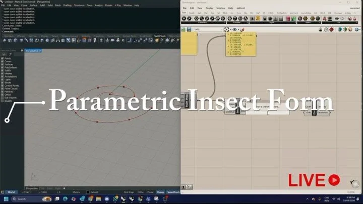 Mentoring a client on developing a snake-inspired Grasshopper script for architecture project. All rights reserved to client for design concept. #grasshopper #snake #skeleton #parametricdesign