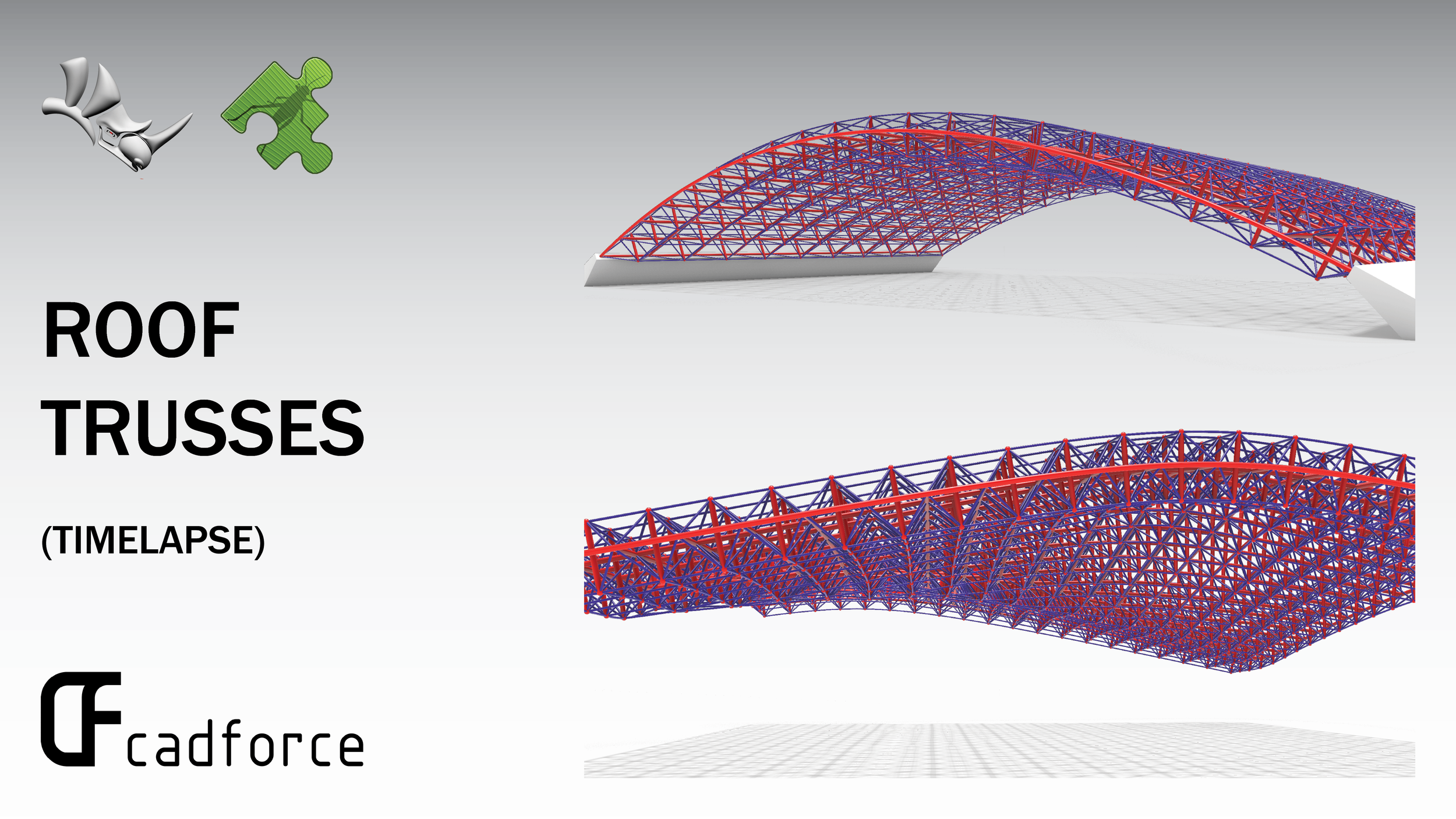 Grasshopper (Tutorial Timelapse) - Learn step by step to create parametric roof structure
