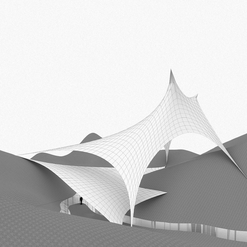 Tensile Structure | Tutor's Work | Grasshopper | 2023