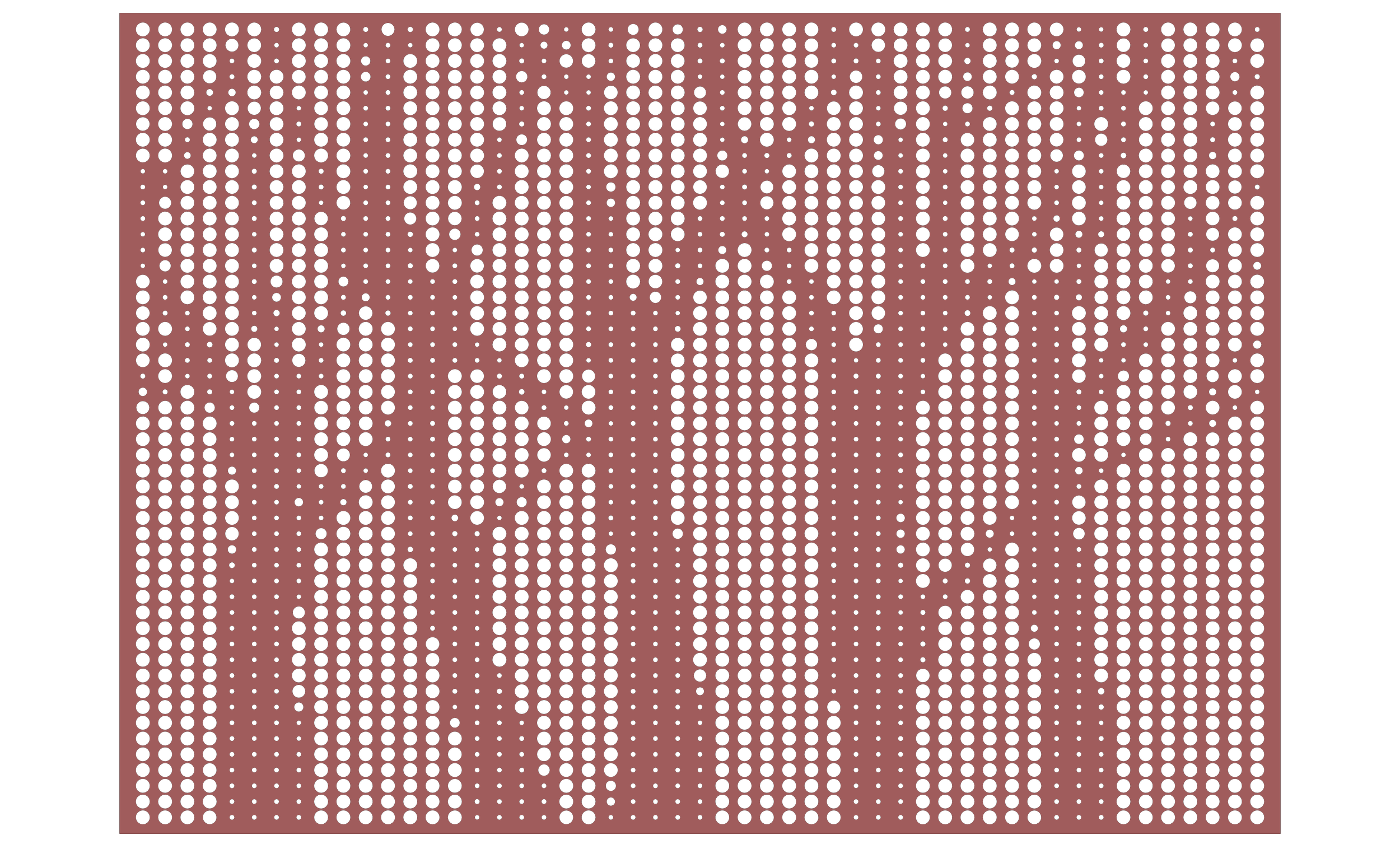 An optical illusion pattern with alternating rows of black and pink dots creating a textured grid appearance.