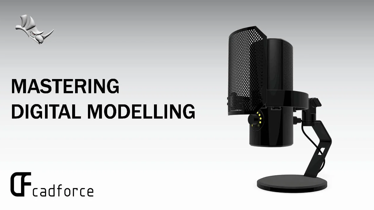 Rhino (Tutorial Timelapse) - How to model any electronic device - Modu Microphone