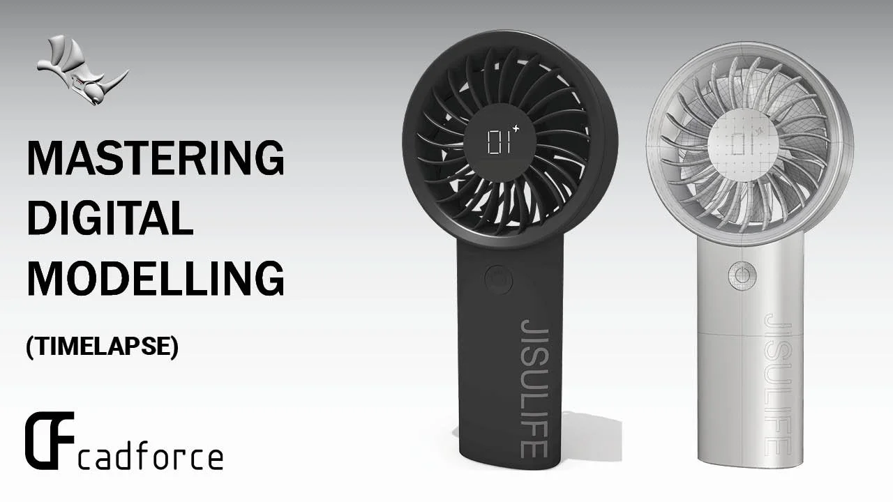 Rhino (Tutorial Exercise) - Here’s how I built this mini-fan in Rhino - explainer video!