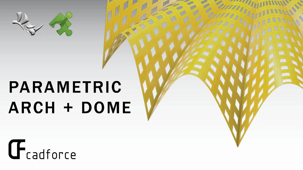 Grasshopper (Tutorial Timelapse) - Making dome and arch hybrid structure with Grasshopper