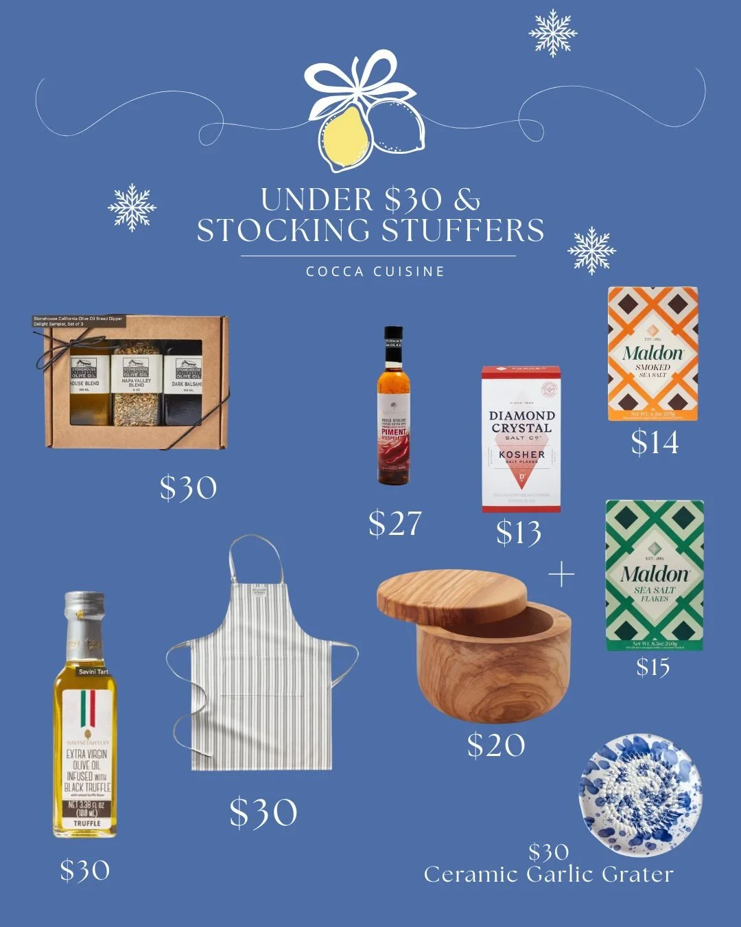 A quick collection of gifts for the ✨Chef✨ in your life!

These are things I would be thrilled to open or already own 🫶🏼

Full links + a few others on my latest Substack post. 
Link in bio! 🍋

Happy shopping! 🎄