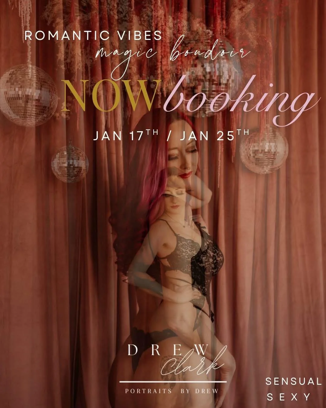 🎉 HAPPY NEW YEAR! LETS RING IN 2026!!! 🎉
✨ $30 OFF &mdash; TODAY ONLY ✨ use code &ldquo;VDAY30&rdquo;

🔥 BOUDOIR IS BACK at Catoosa Sunflower Farm Studio 🔥
📅 January 17th &amp; January 25th
💌 Ready in time for Valentine&rsquo;s Day

💥 Book tod