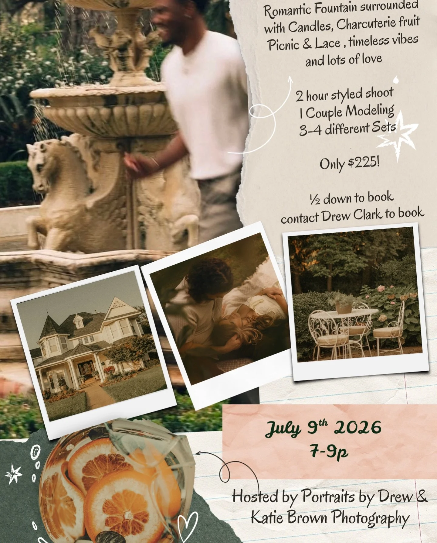 ✨ Styled Shoot for Photographers at ThThe Victorian at New Orleans SquareHosted by Portraits by Drew &amp; Katie Brown Photography 🤍

We&rsquo;re putting together a super laid-back, romantic styled shoot at The Victorian and it&rsquo;s honestly goin