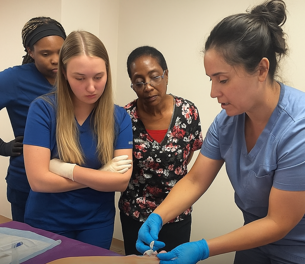 LuvLab IV Academy — nurses IV training in action