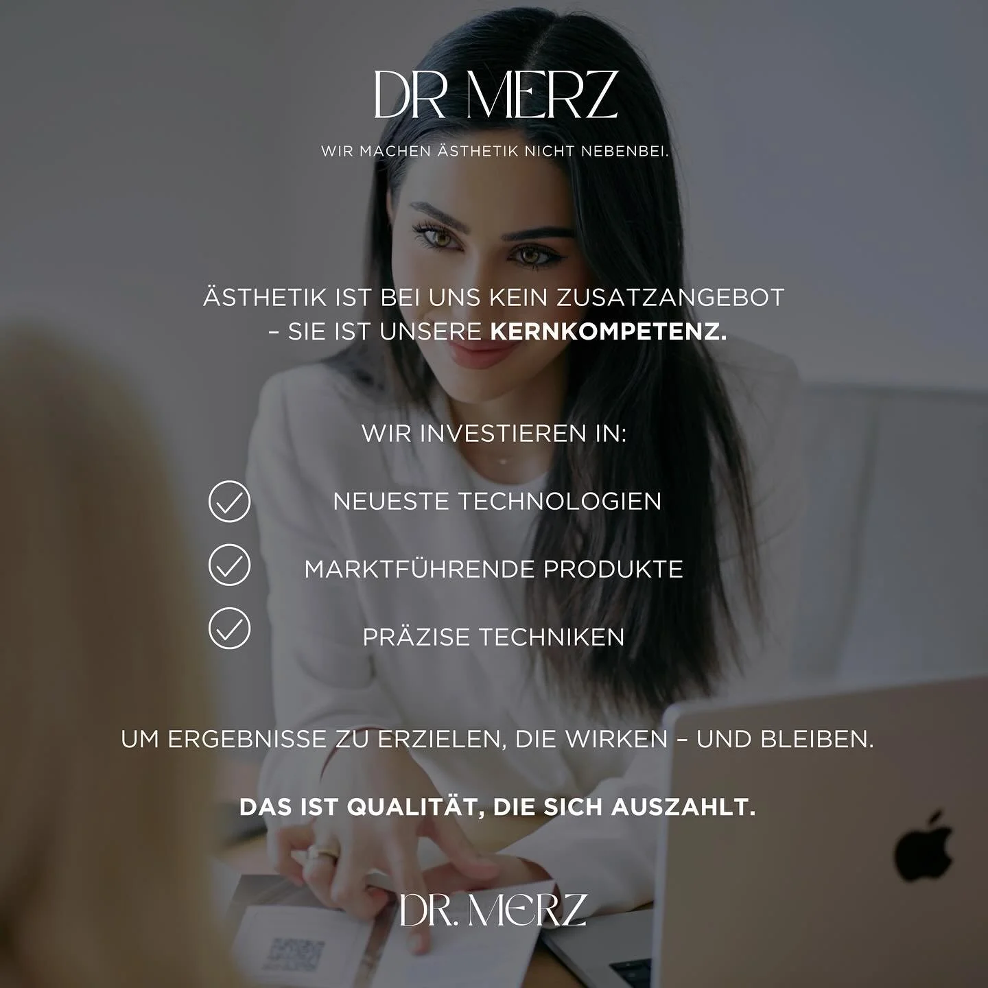 Wir machen Ästhetik nicht nebenbei.
Bei DR MERZ ist Ästhetik kein Zusatzangebot – sie ist unsere Kernkompetenz.
Jede Behandlung basiert auf medizinischer Präzision, Erfahrung und hochwertigen Produkten führender Hersteller.