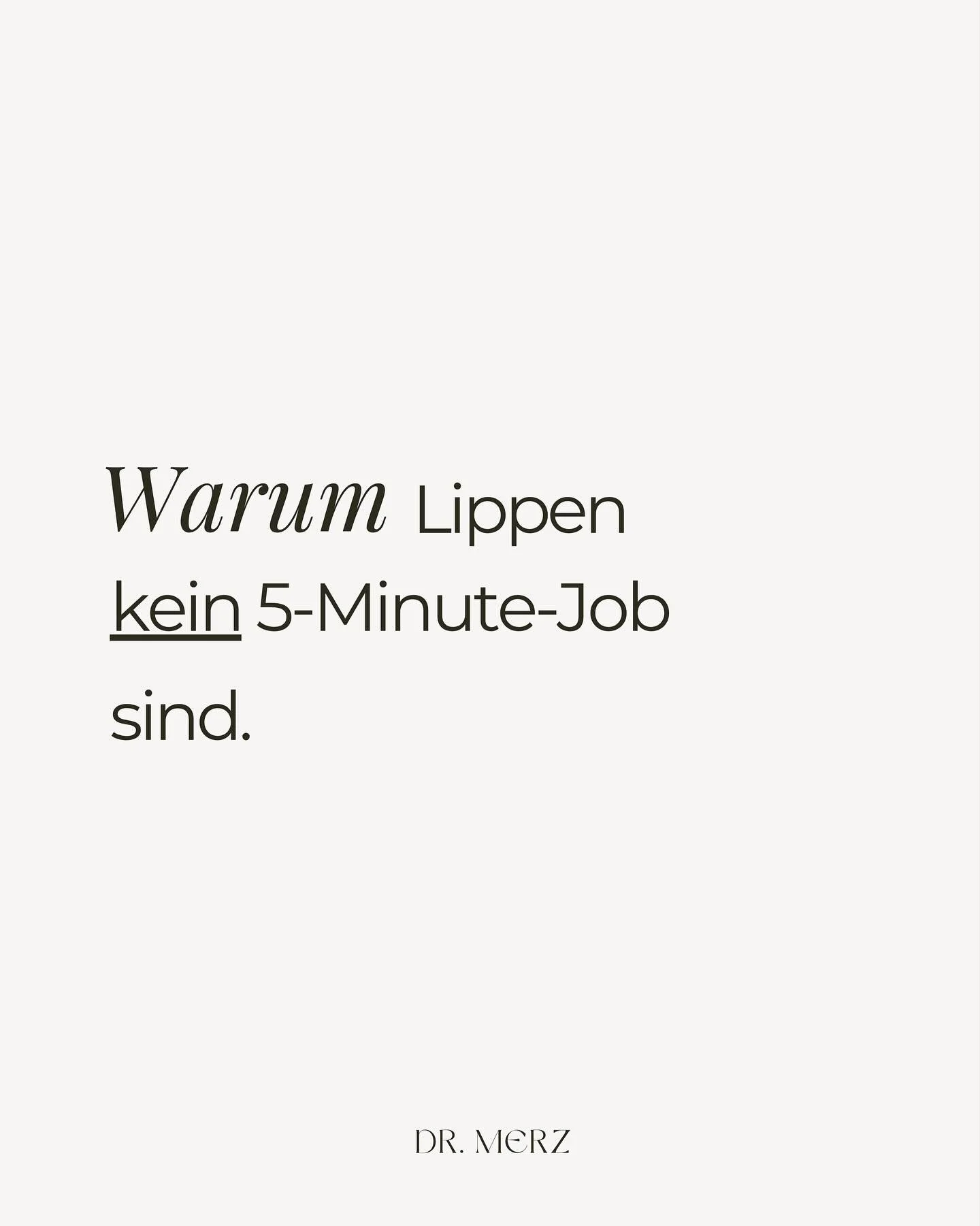 - Warum ein Lippenaufbau kein 5-Minute-Job ist -

Die Lippen geh&ouml;ren zu den anspruchsvollsten Regionen des Gesichts &ndash; fein durchblutet, sensibel und individuell.
Ein nat&uuml;rliches, harmonisches Ergebnis entsteht nur durch pr&auml;zise T