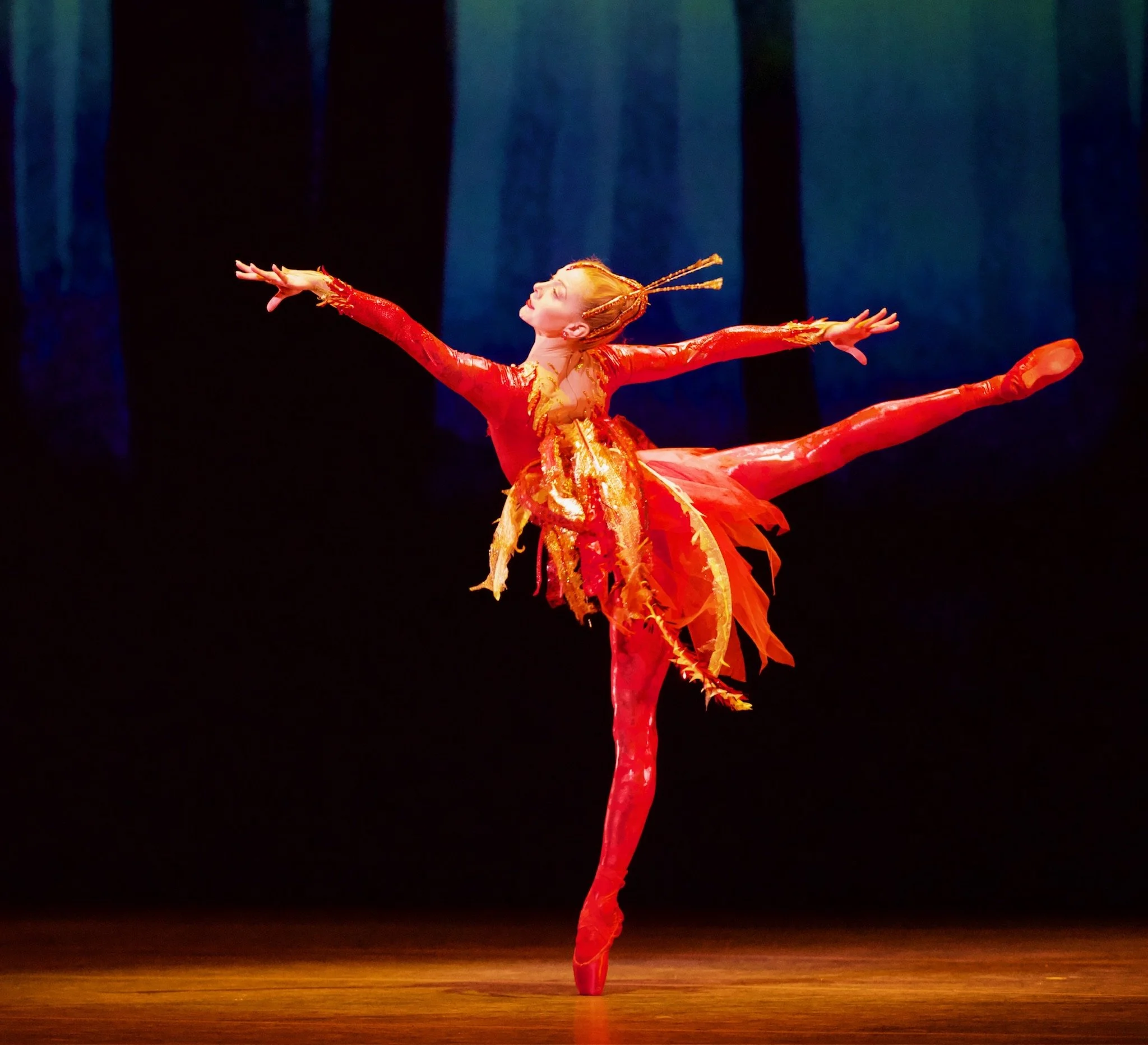 Firebird, Choreography: George Balanchine, Music: Igor Stravinsky, Reimagined by Lourdes Lopez, Costume & Set Design: Anya Klepikov, Photography: George Skouras