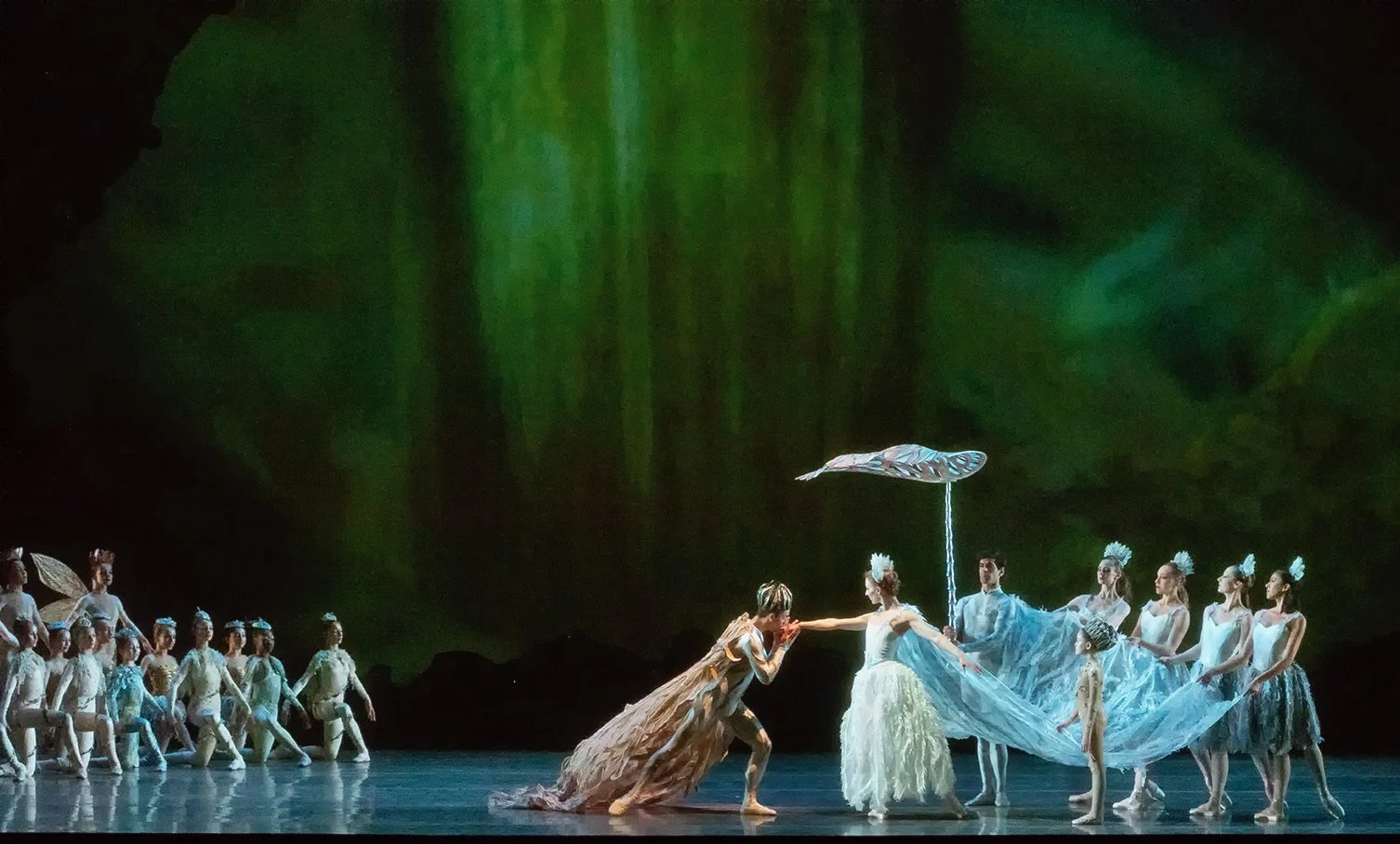 A Midsummer Night's Dream, Choreography: George Balanchine, Music: Felix Mendelssohn, Reimagined by Lourdes Lopez, Costume & Set Design: Michele Oka Doner, Projection: Wendall K. Harrington, Dramaturgy: Tarell Alvin McCraney, Photography: Alexander I
