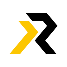 Stylized logo with yellow and black arrow shapes pointing to the right.