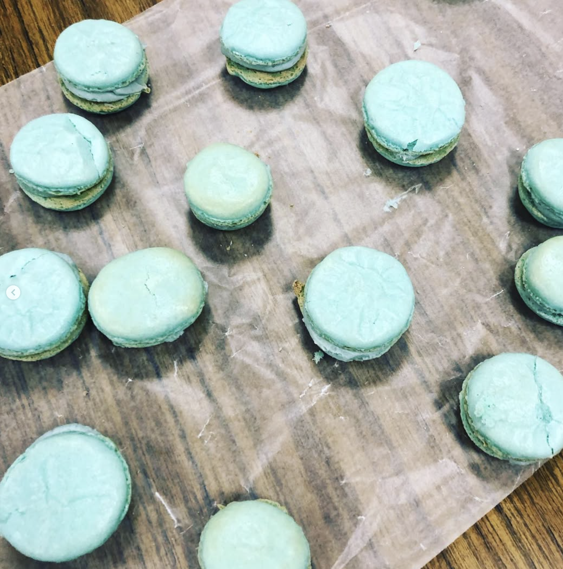 Forest hills bakery blue macaroons