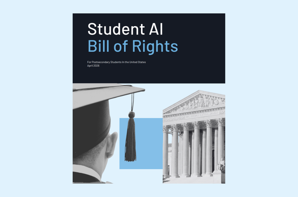 Student Defense Unveils “Student AI Bill of Rights,” Calls For Adoption From Higher Education Institutions