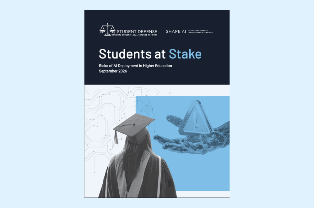 New Student Defense Report Warns Rapid AI Adoption in Higher Education is Outpacing Student Protections