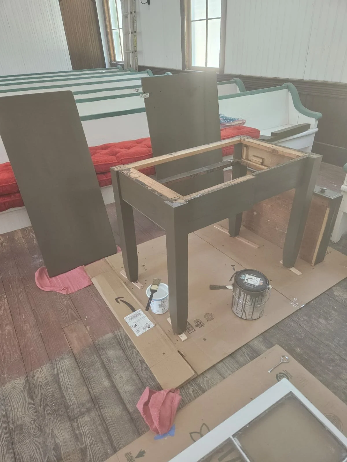 Restoration of original desk/table