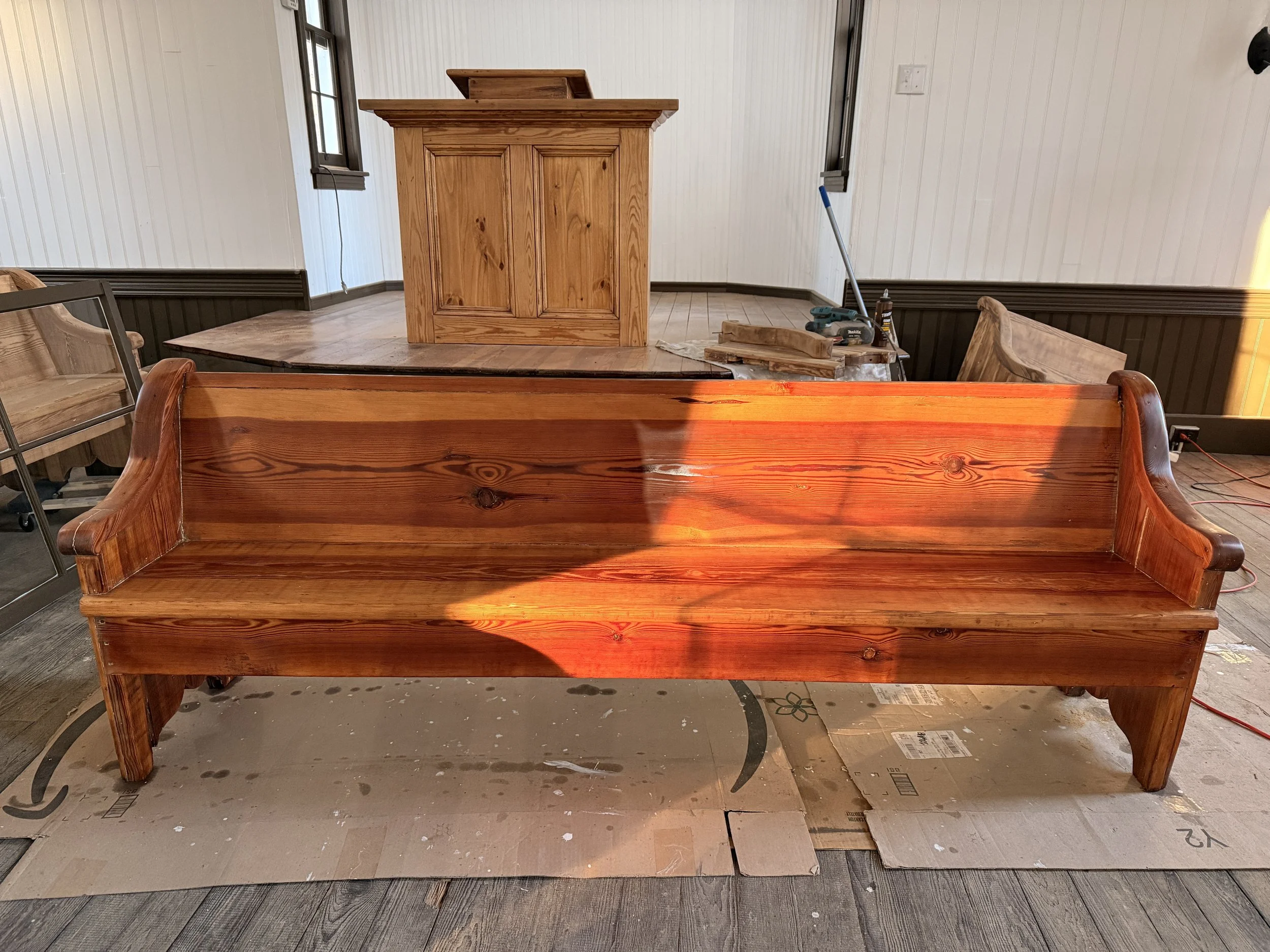 Final finished pew