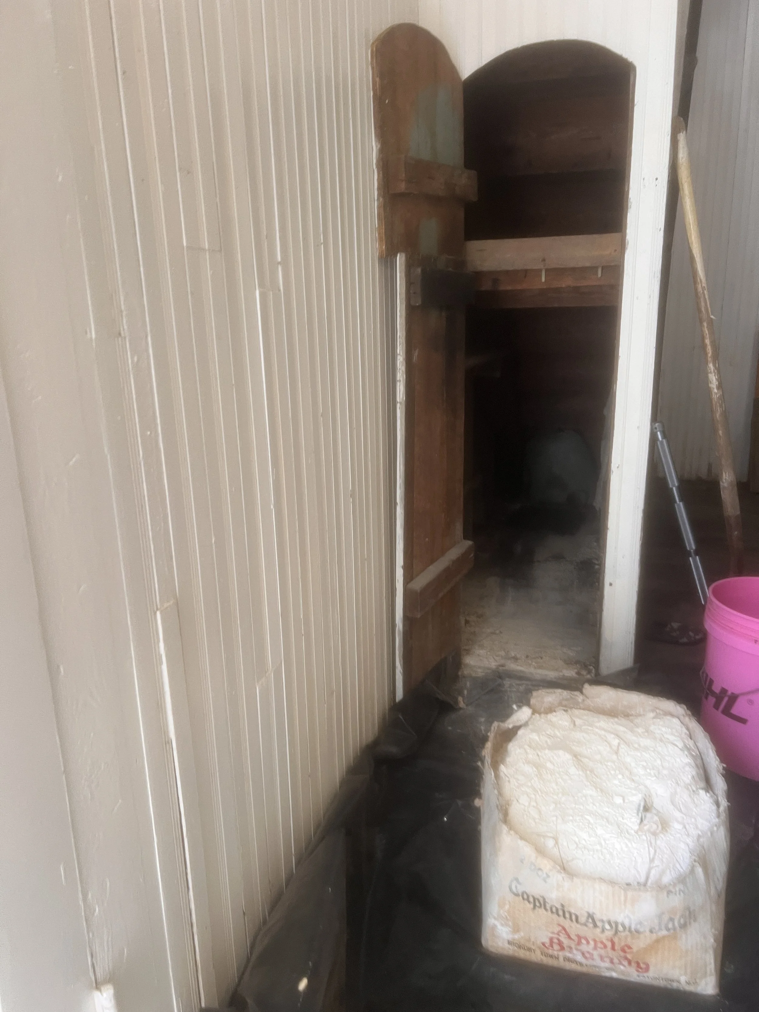 Clean out of closet in narthex