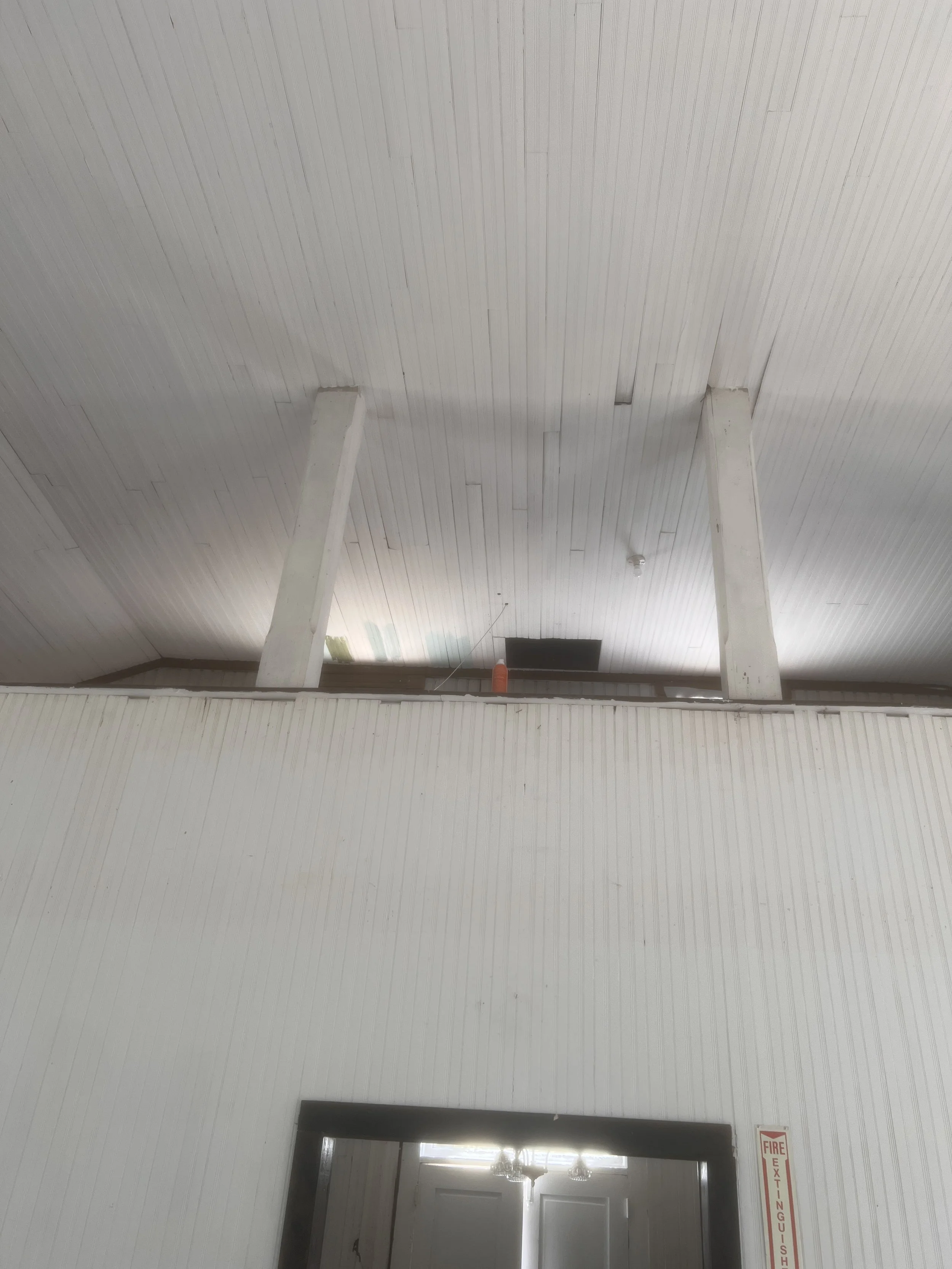 Back sanctuary wall and balcony pillars 2024