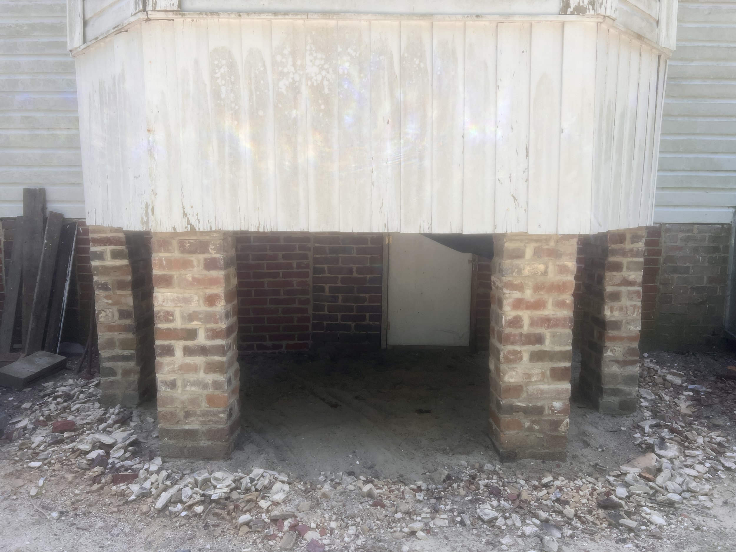 Completed pillar restoration
