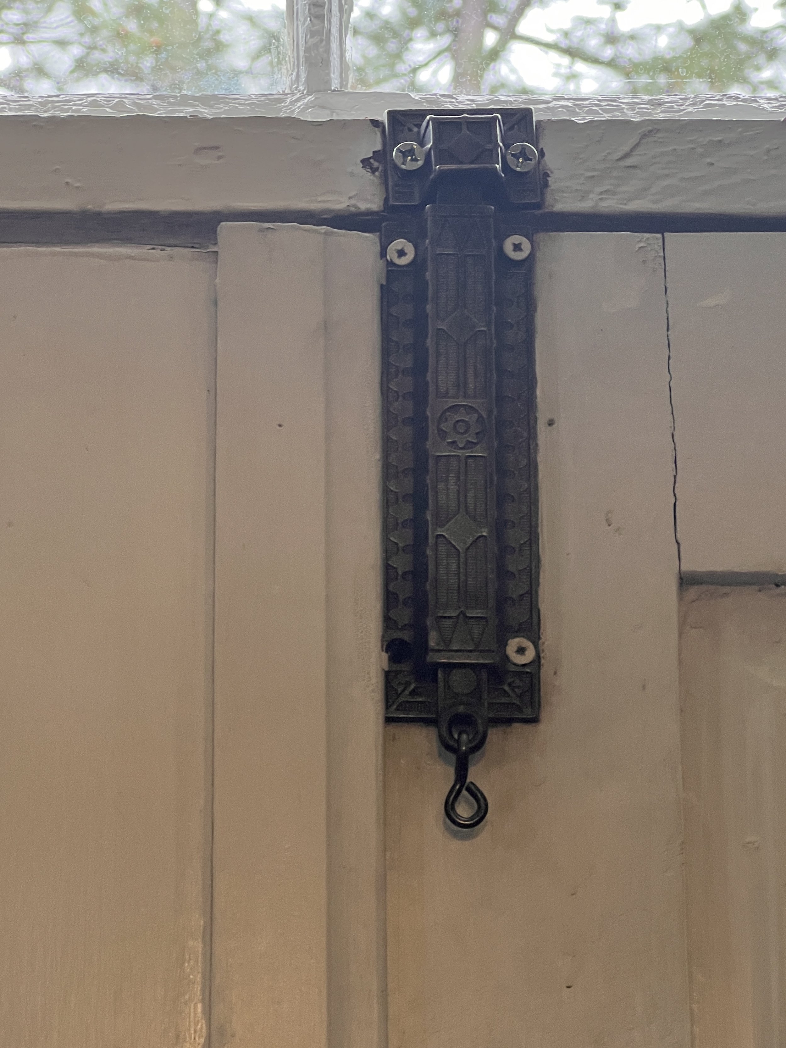 Latch reinstalled after cleaning