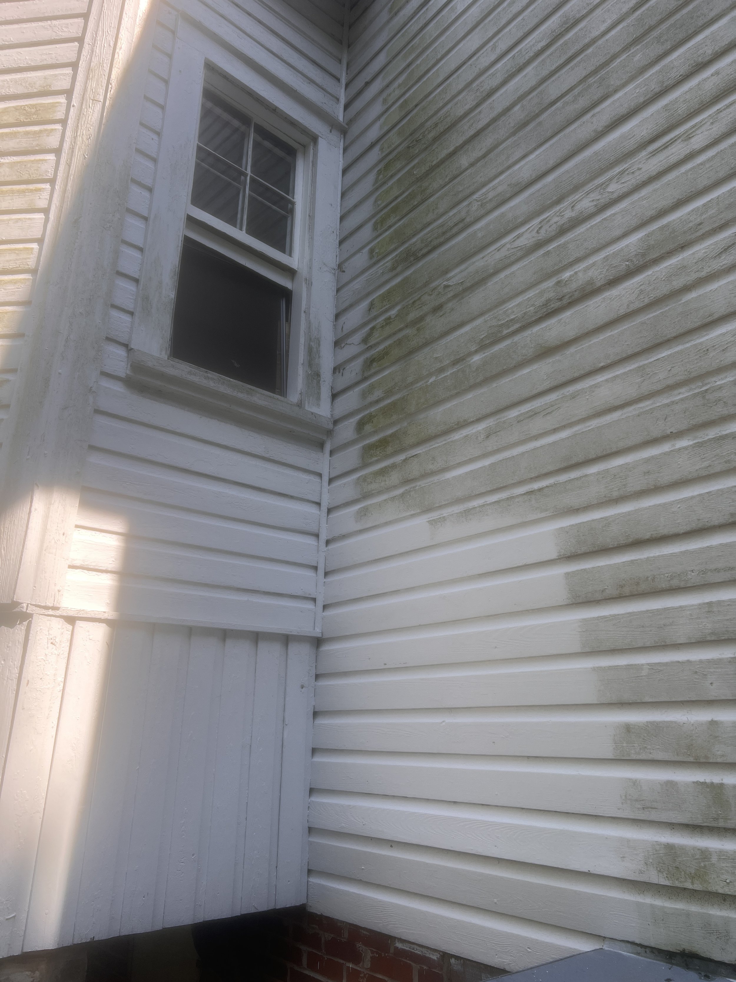 cleaning of back of church