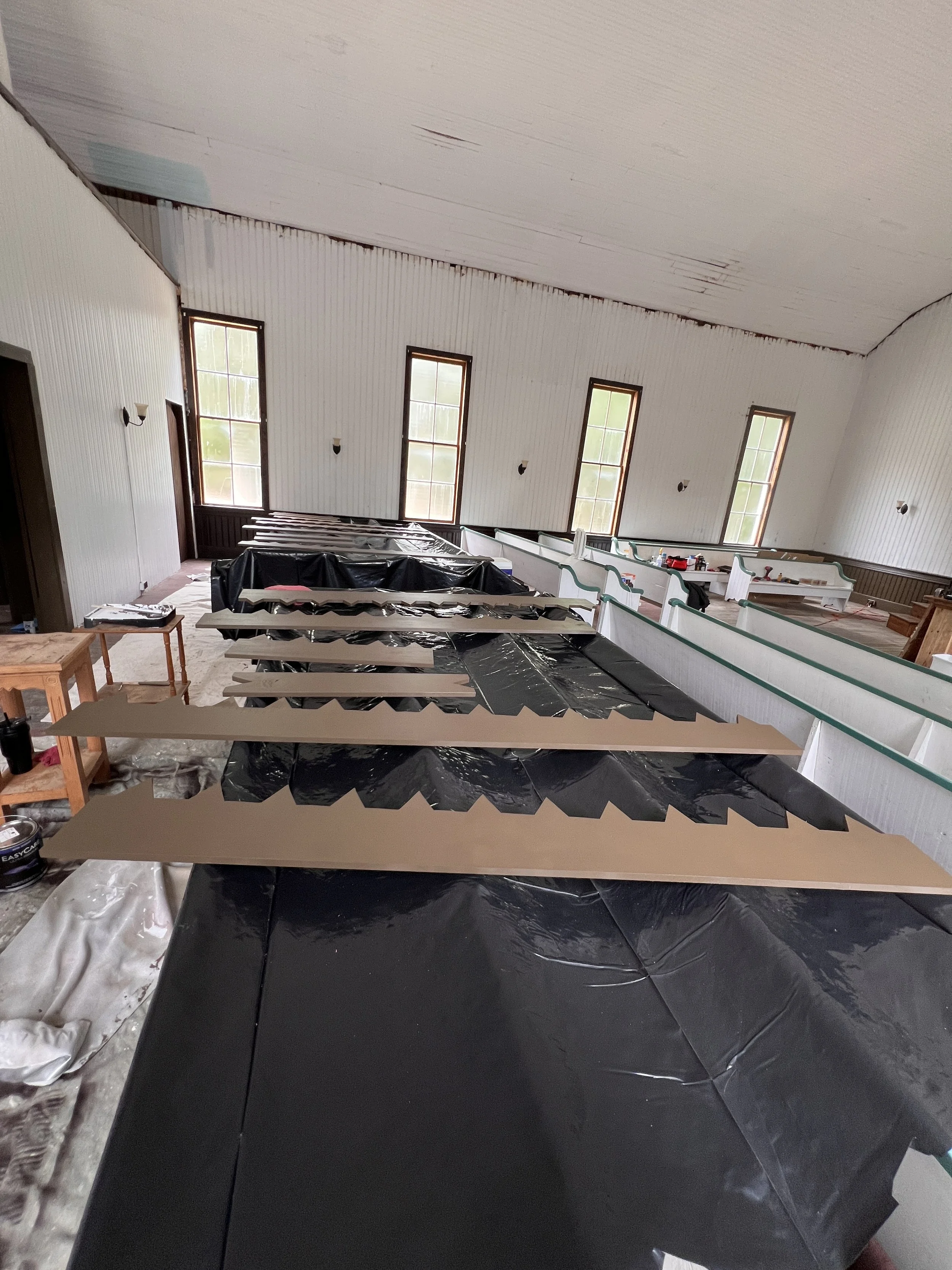 pediments painted