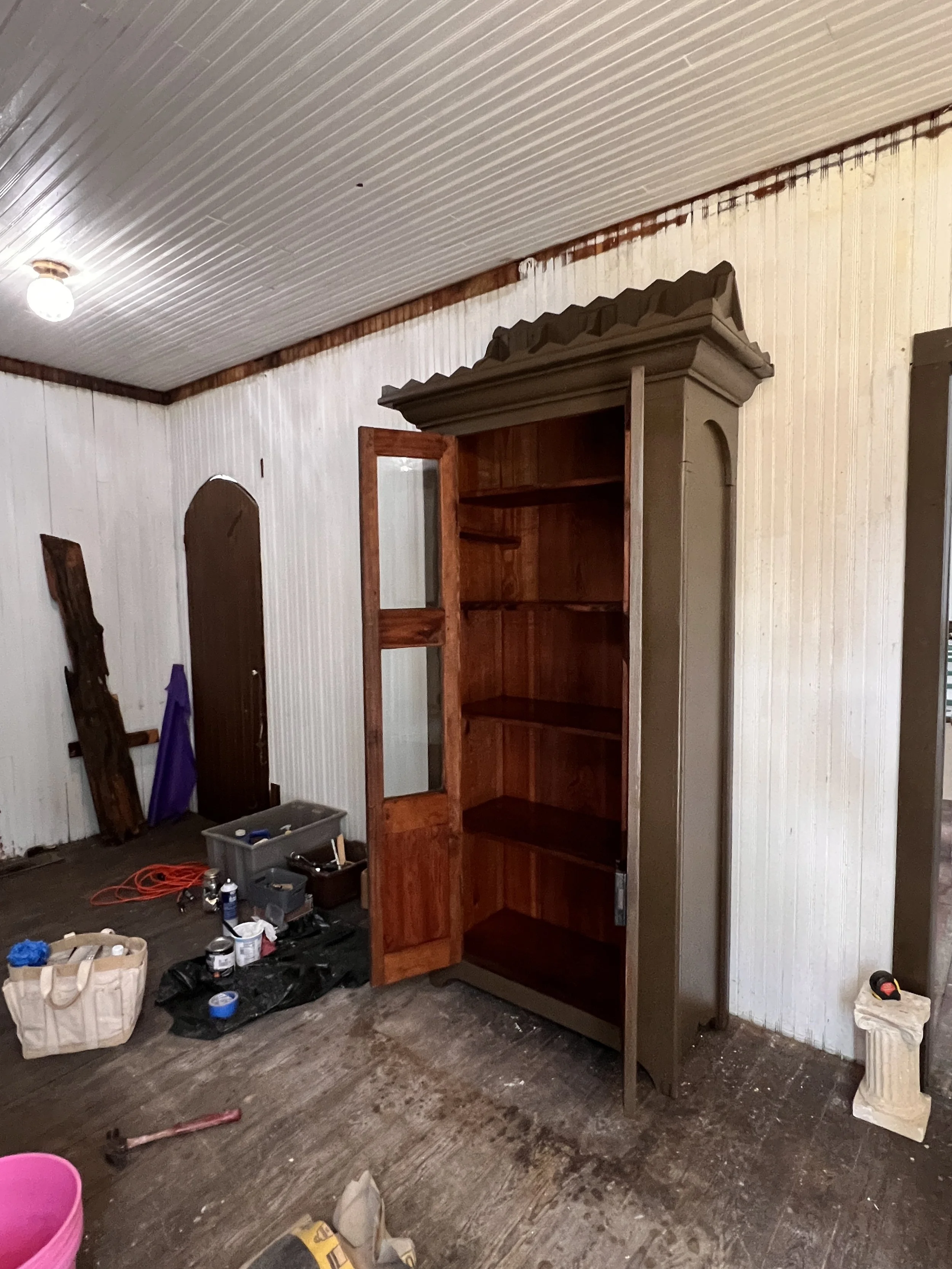 Original cabinet restored