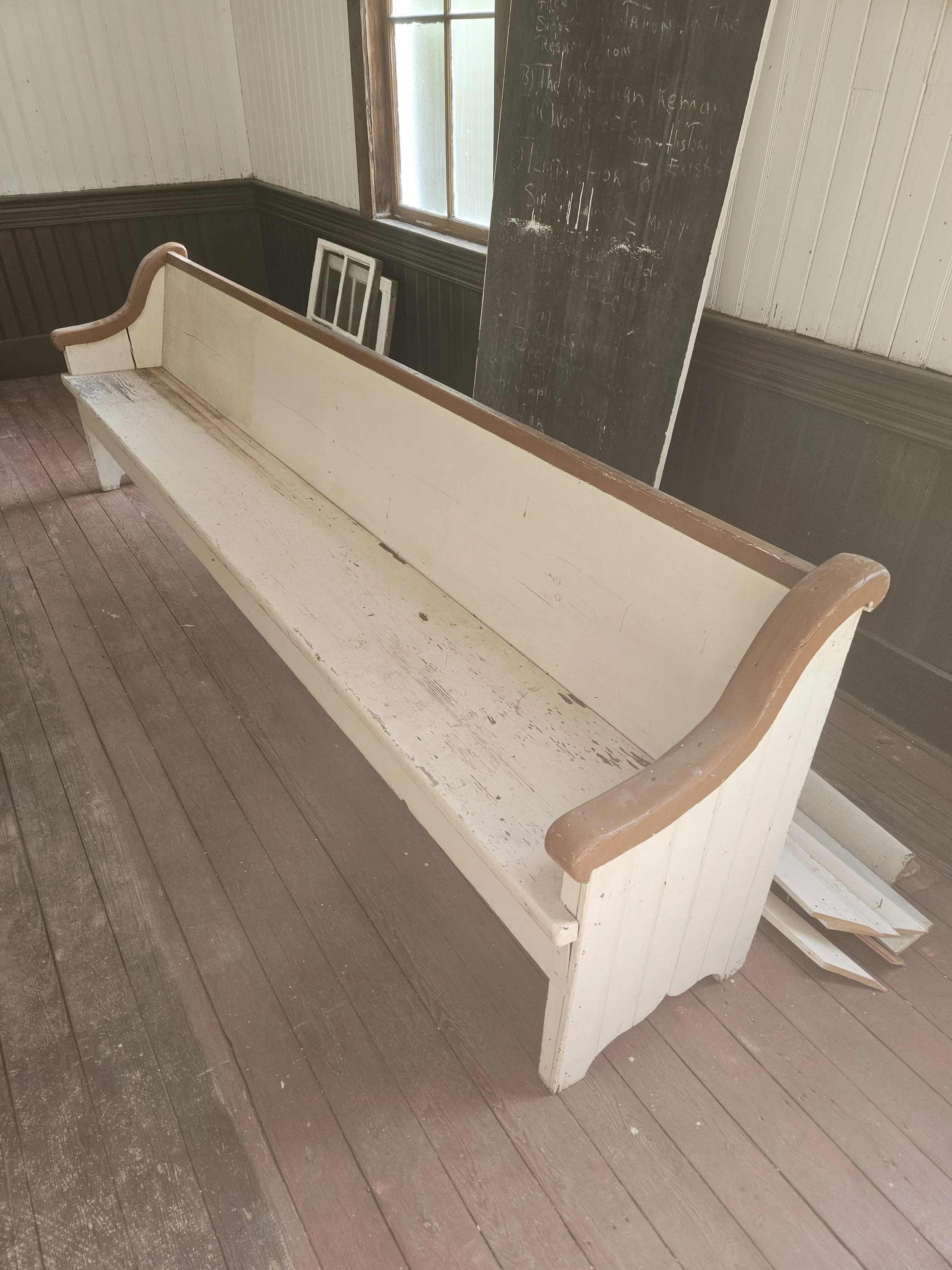 Original pew from balcony