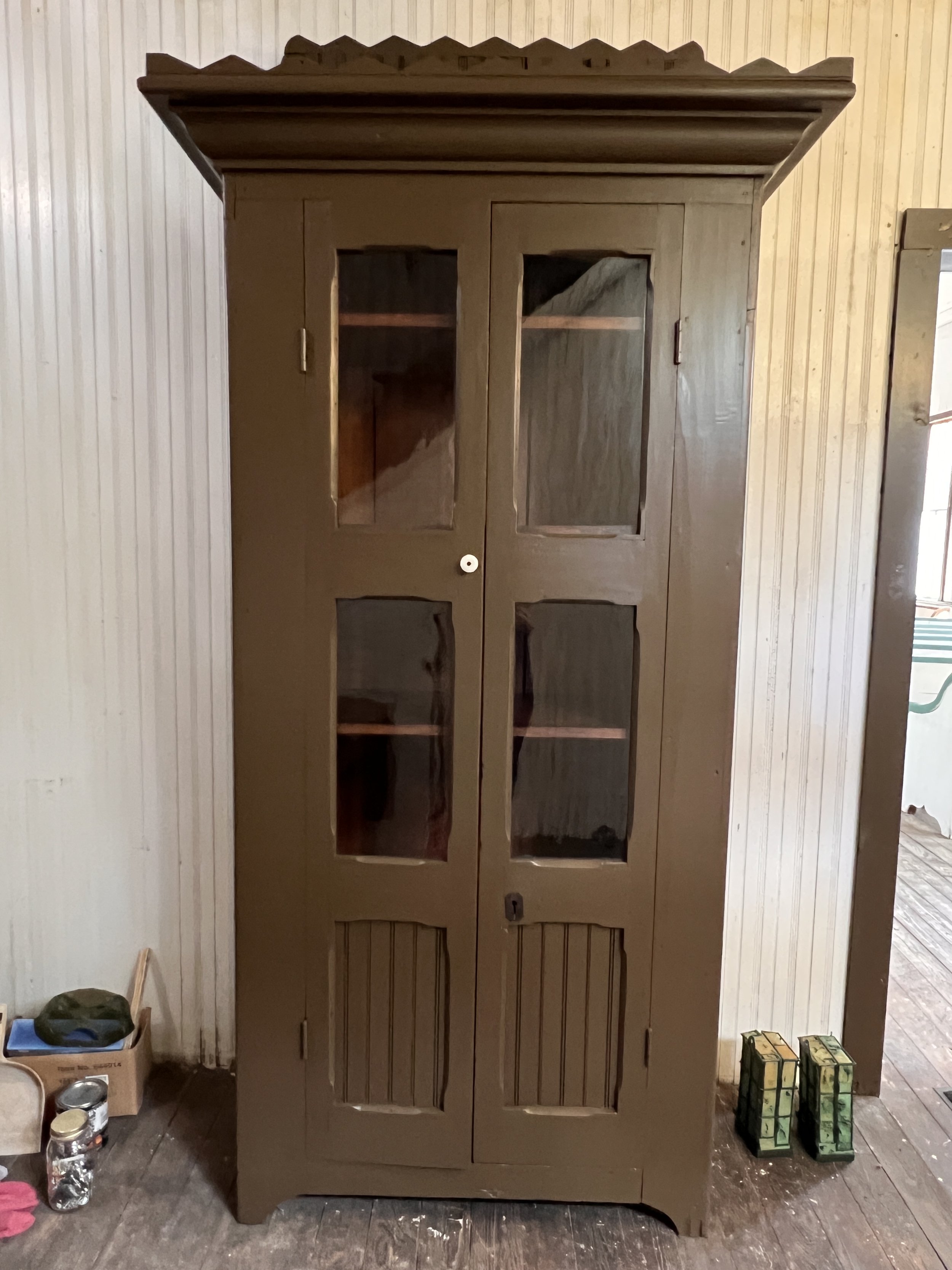 Completed cabinet restoration