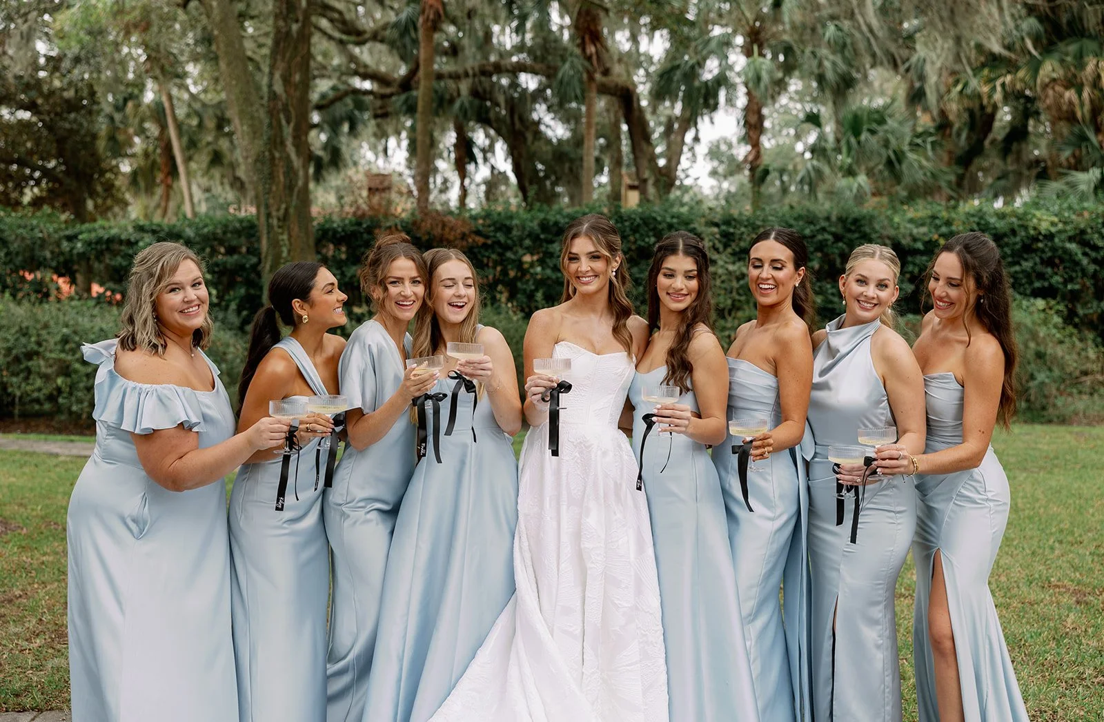 beautiful bride with a great wedding planner in Jacksonville Florida