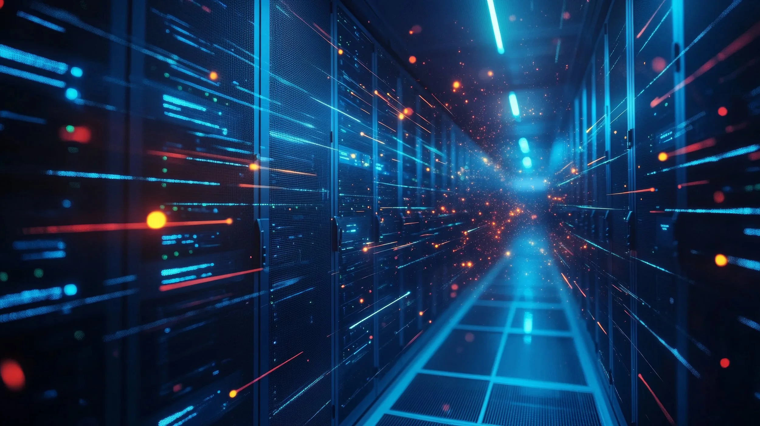 Neon data corridor