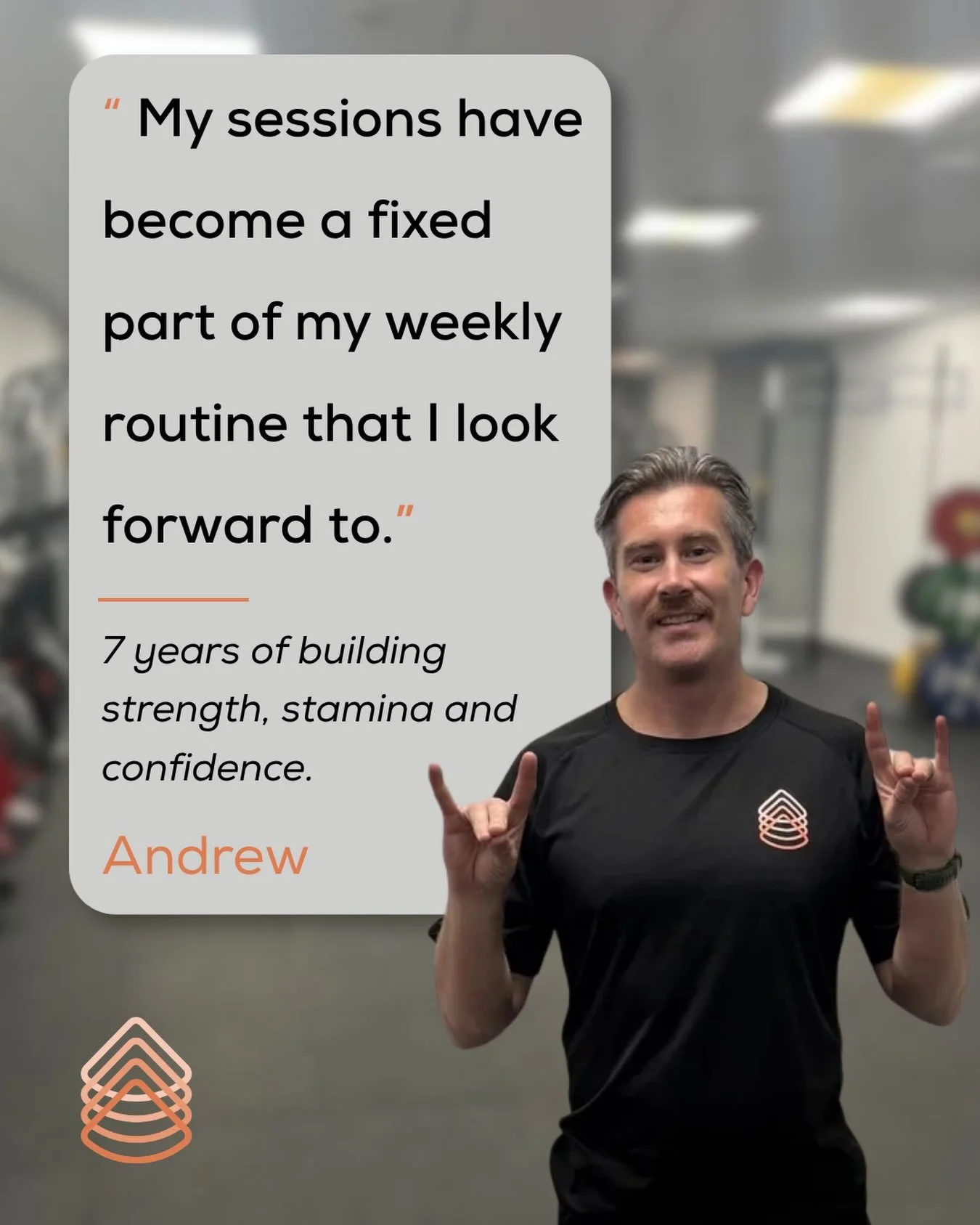 &ldquo;My story is that I had reached 60 and considered myself one of the least likely people ever to set foot in a gym and when I did &ndash; I was going to give it a month.

However, Scott, with good humour kindness - took on the challenge and I am