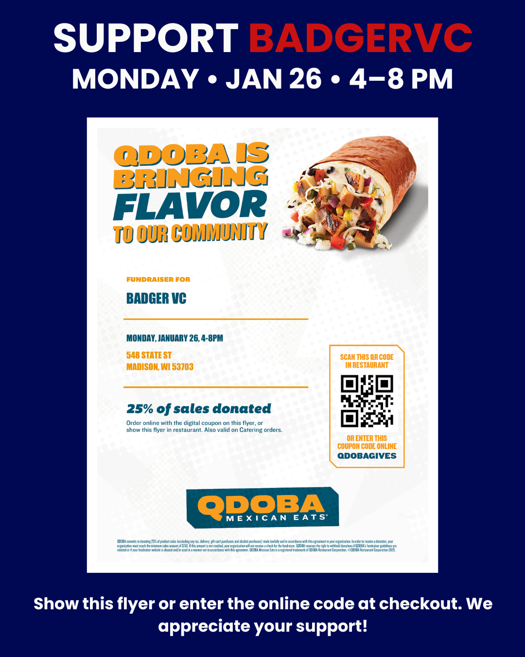 Qdoba Fundraiser