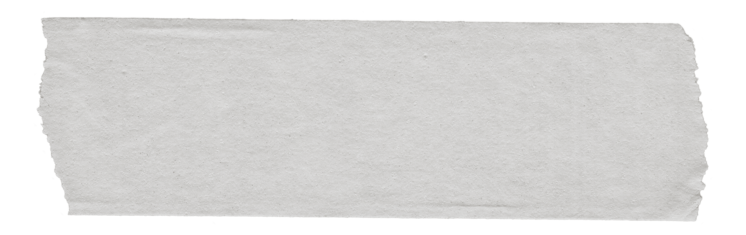 Une feuille de papier blanc avec des bords déchirés sur les côtés, posée sur un fond noir.