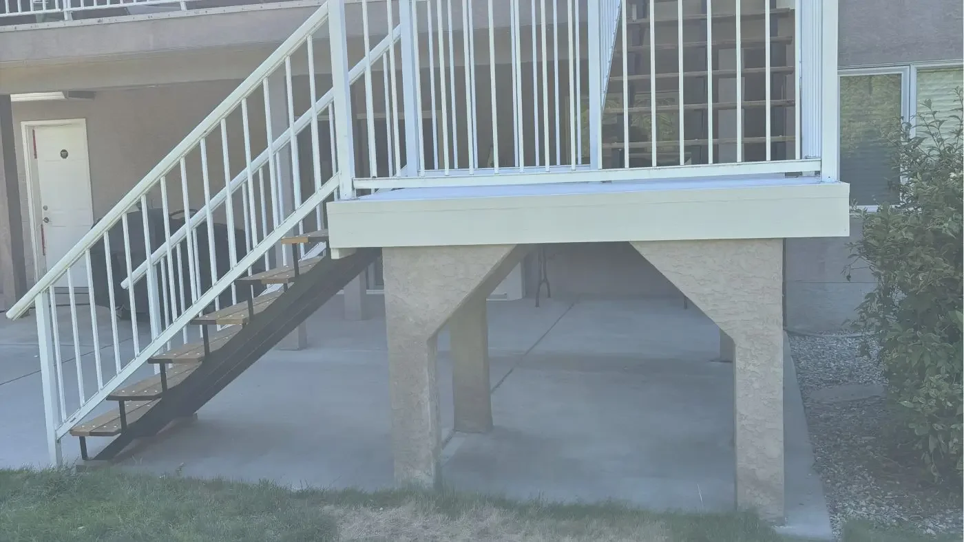 Stairs in back yard