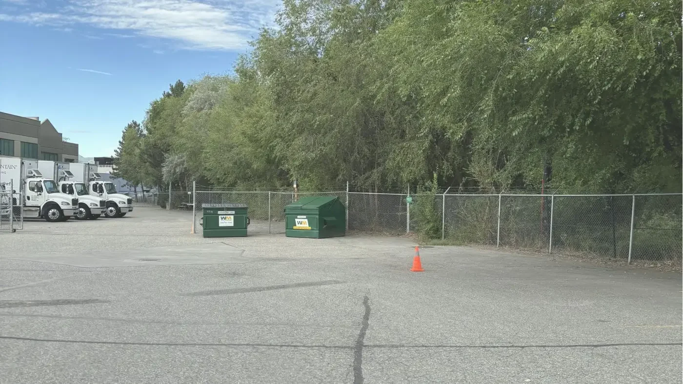 Newly installed fence