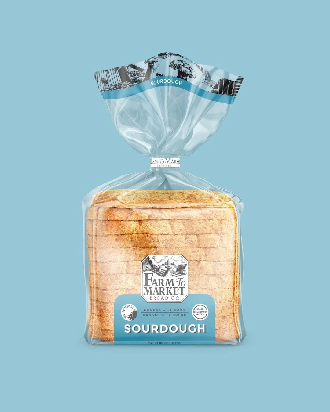 1 of 12 sliced bread packages designed for Farm to Market Bread. #packagingdesign