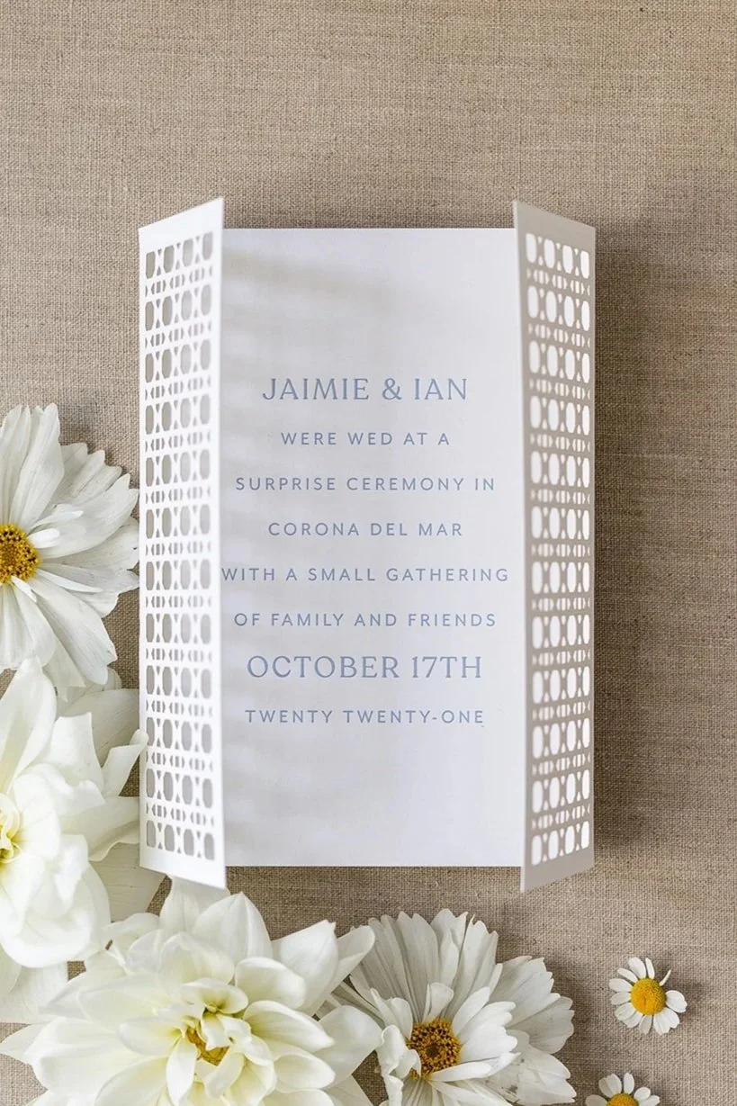 Surprise Wedding Announcement