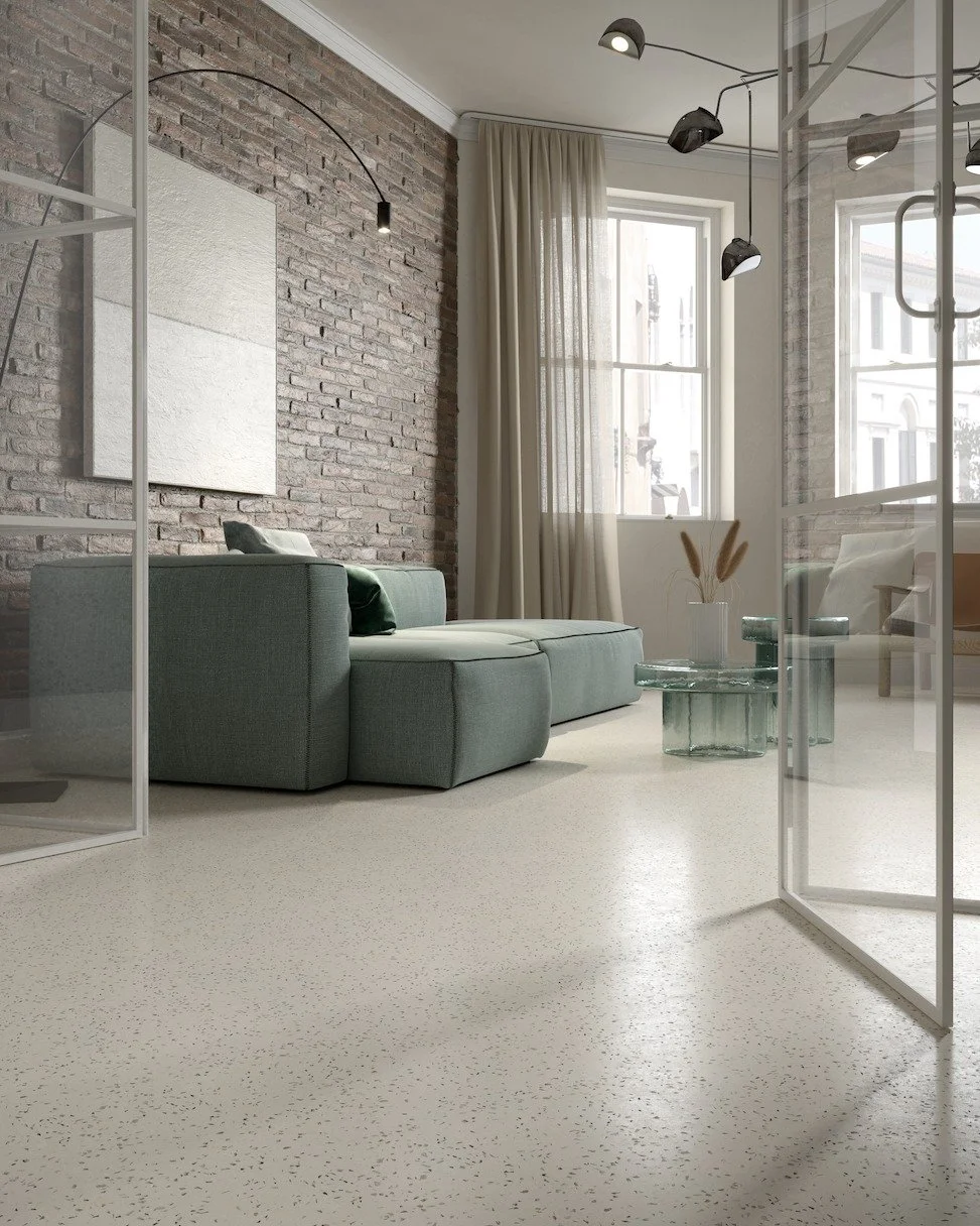 Modern luxury, grounded in tradition.

Wall2Floor Terrazzo blends the elegance of Venetian heritage with the demands of today&rsquo;s sleek, seamless architecture. Infused with real Murano glass and Carrara marble, this mineral surface brings light, 