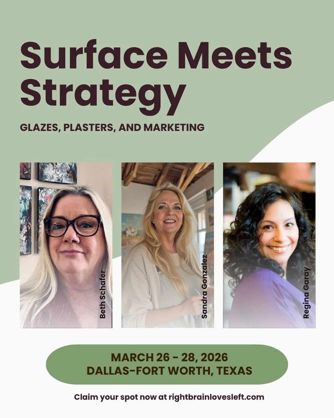 Creativity meets strategy this spring in Dallas&ndash;Fort Worth.

Join us March 26&ndash;28, 2026, for Surface Meets Strategy, a three-day, hands-on training designed for working decorative painters. You&rsquo;ll explore natural lime materials with 