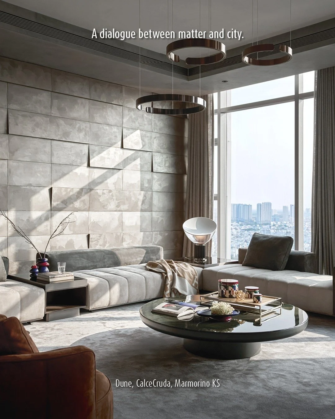 I could look at this room all day.

A room with this much glass gets sunlight most of the day, and sunlight is honest. It finds every plane, every edge, every place a surface was worked and every place it wasn't.

That is why I recommend troweled min
