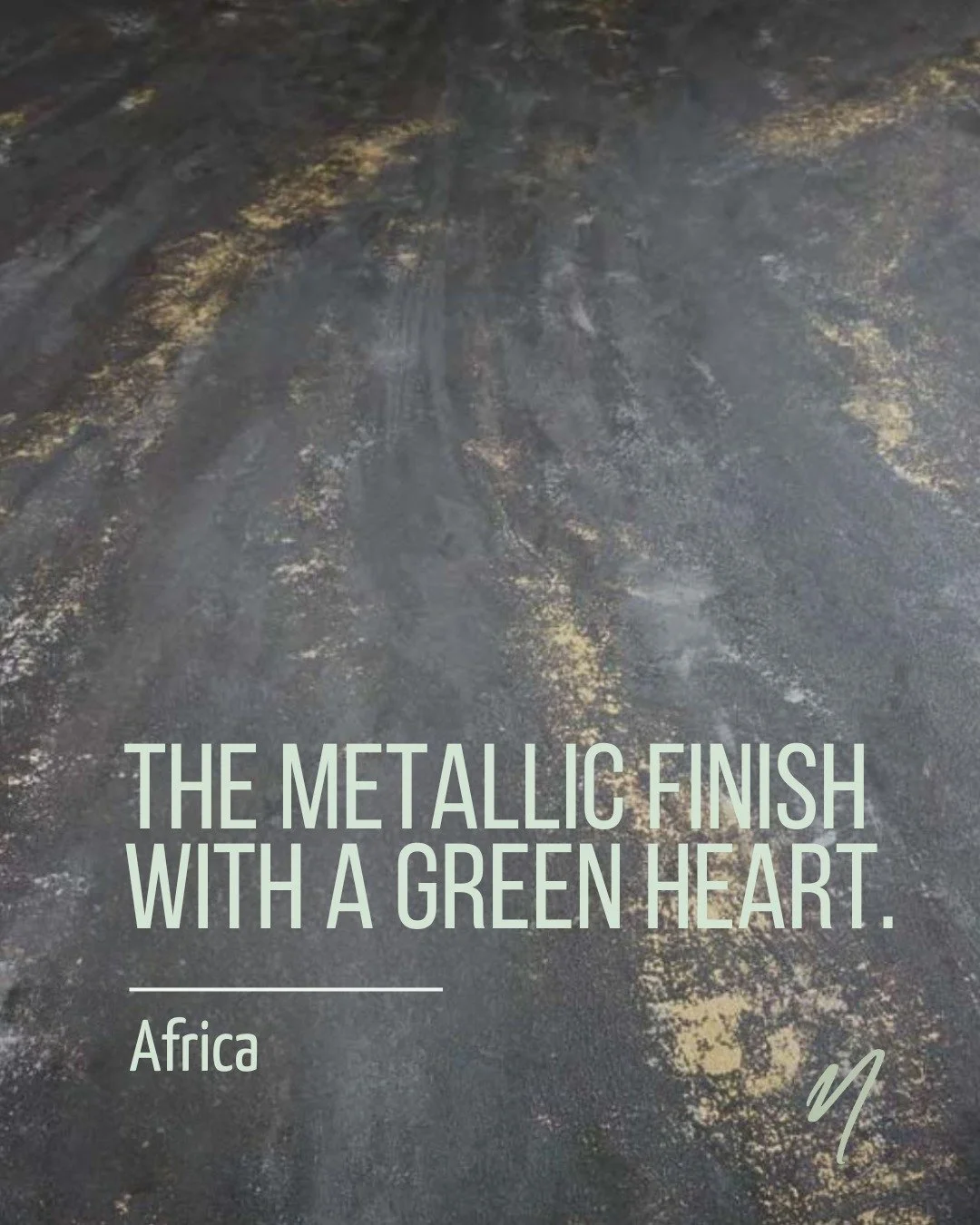 Africa is a metallic interior coating that creates soft, velvety reflections and damask-like light patterns depending on how it is applied and where the light hits it.

What makes it a little different from other metallics is what is inside it. The n