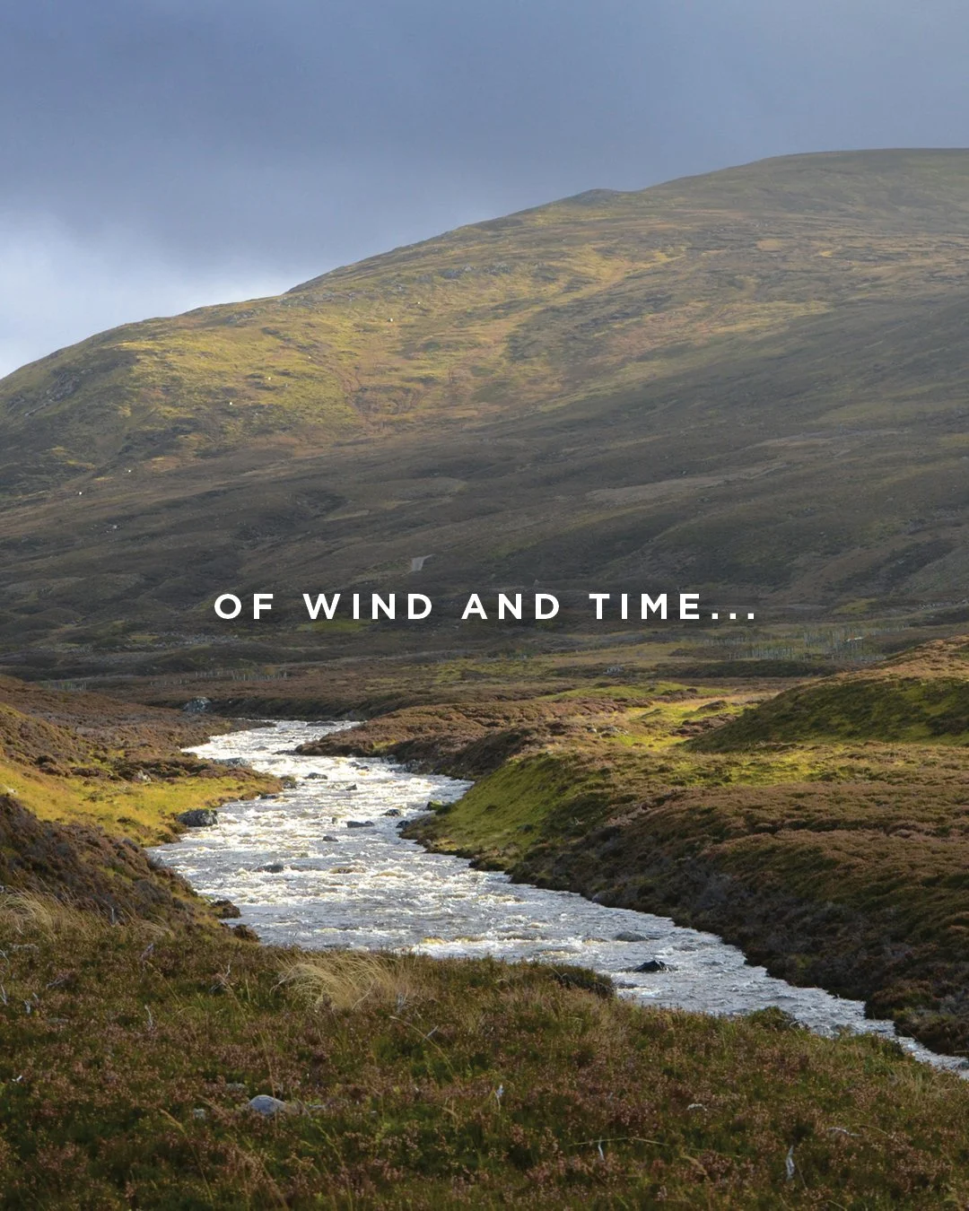 The Highlands don't hold still, even in a photograph.

That river cutting through the hills is where this color story for MATmotion came from. MM090 is the olive gold sitting on the sunlit slope. MM114 pulls from the heather along the bank. MM098 hol