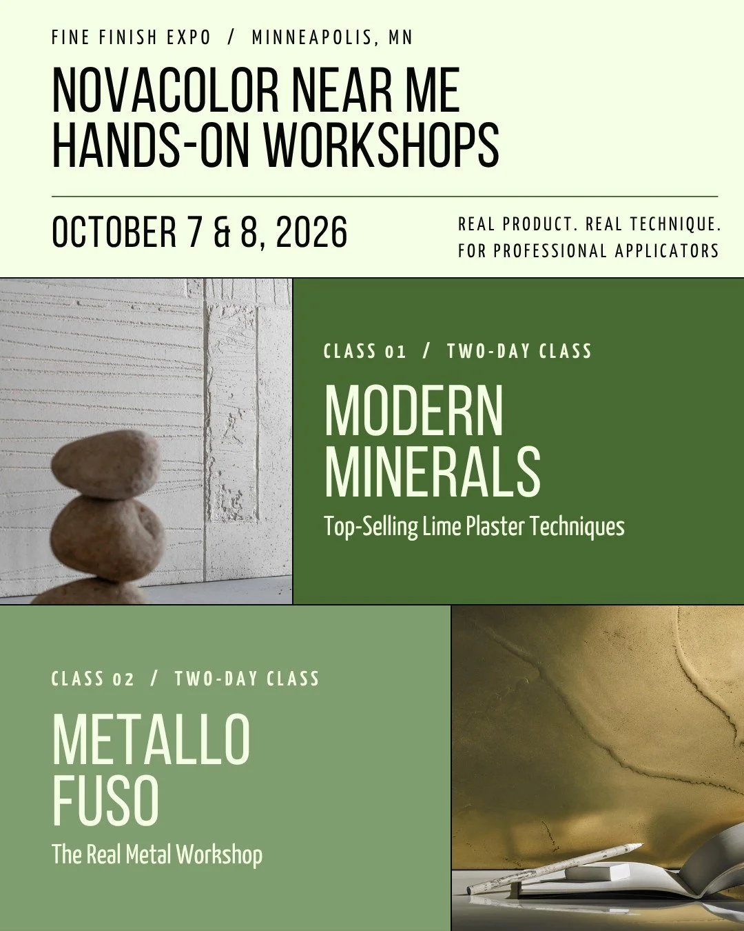 Minneapolis. October. Two workshops, two days.

I'm teaching at the Fine Finish Expo on October 7 and 8, and there are two ways to joine me.

Metallo Fuso: The Real Metal Workshop (October 7 and 8) is a two-day hands-on deep dive into one of the most