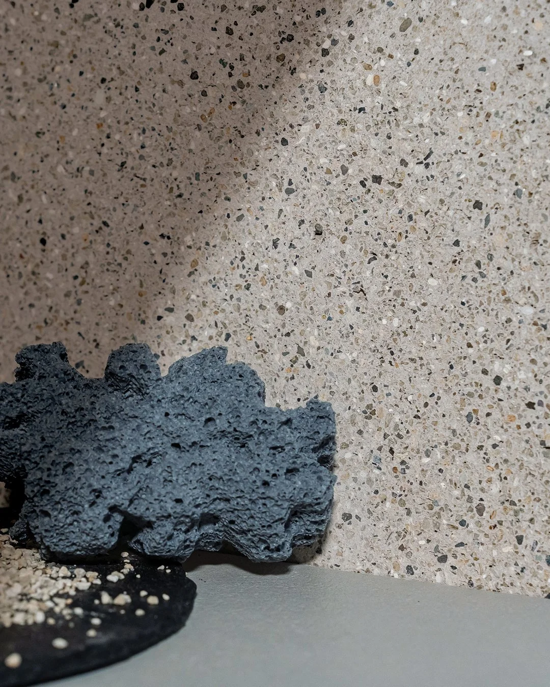 Turns out volcanoes have excellent taste in wall finishes.

Materia Viva Pomice mixes ground pumice, a volcanic stone, into the mineral base coat, and once it's applied and sanded back, that texture comes through with real, visible grain, exactly wha